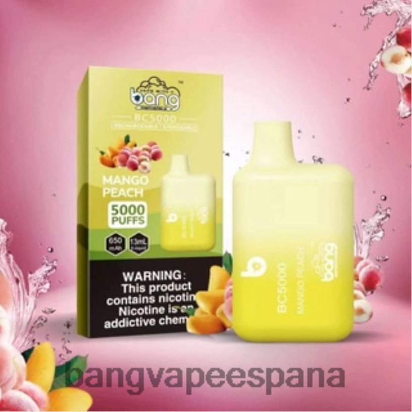 Bang Vape Box BC5000 5% nic 5000 inhalaciones pluma tipo c recargable desechable Vape Gang Flavors P60NJ9