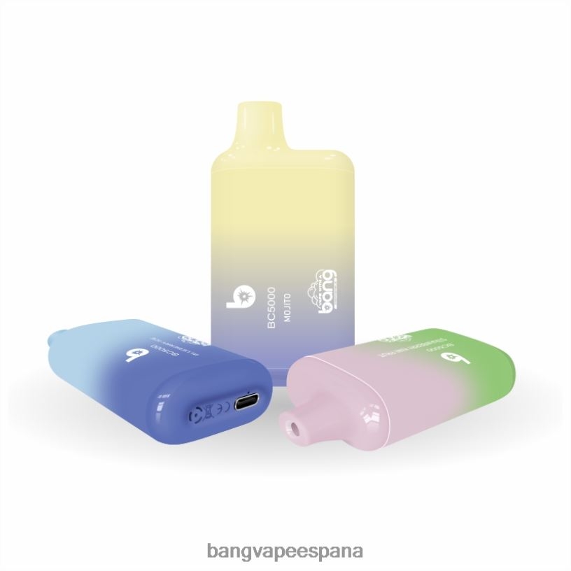 Bang Vape Box BC5000 5% nic 5000 inhalaciones pluma tipo c recargable desechable Vape Gang Flavors P60NJ9