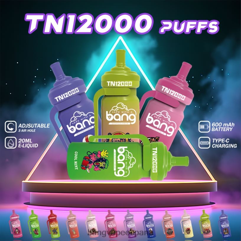 Bang Vape TN12000 vaina con bobina de malla desechable Vape Gang Madrid P60NJ5