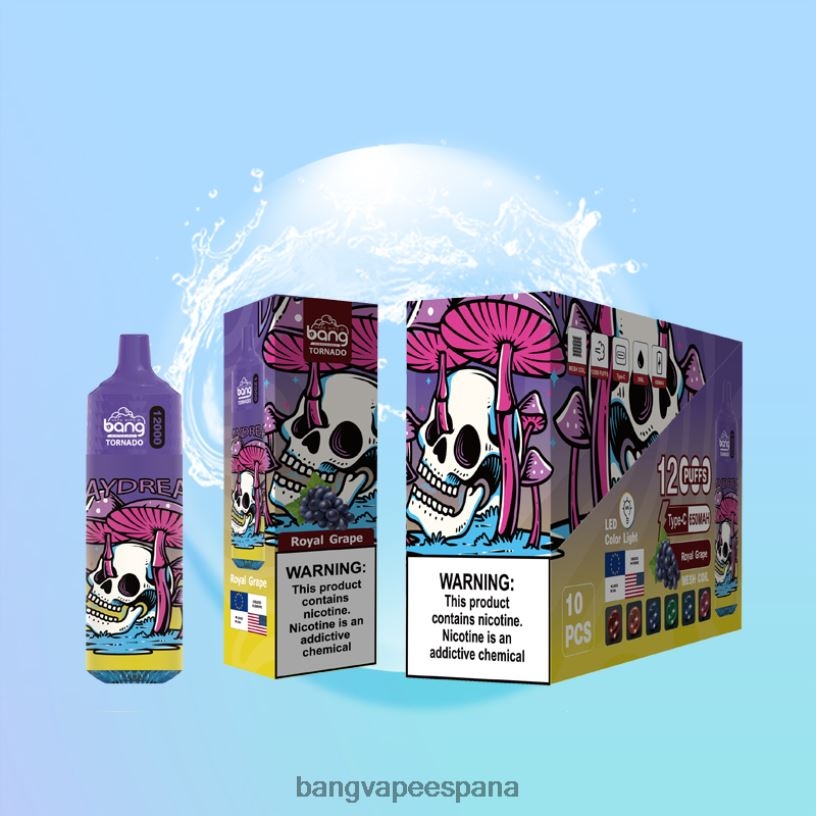 Bang Vape Tornado 12000 inhalaciones con bobina LED y malla. desechable Vape Gang España P60NJ4
