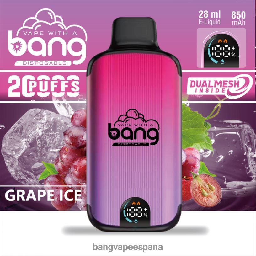 Bang Vape Digital Smart Screen 20000 bocanadas desechable Bang Vape Precio P60NJ3