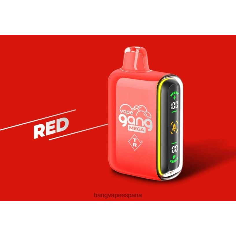 Vape Gang MEGA Vape desechable de 20.000 inhalaciones (caja de 5) rojo Vape Gang Madrid P60NJ57